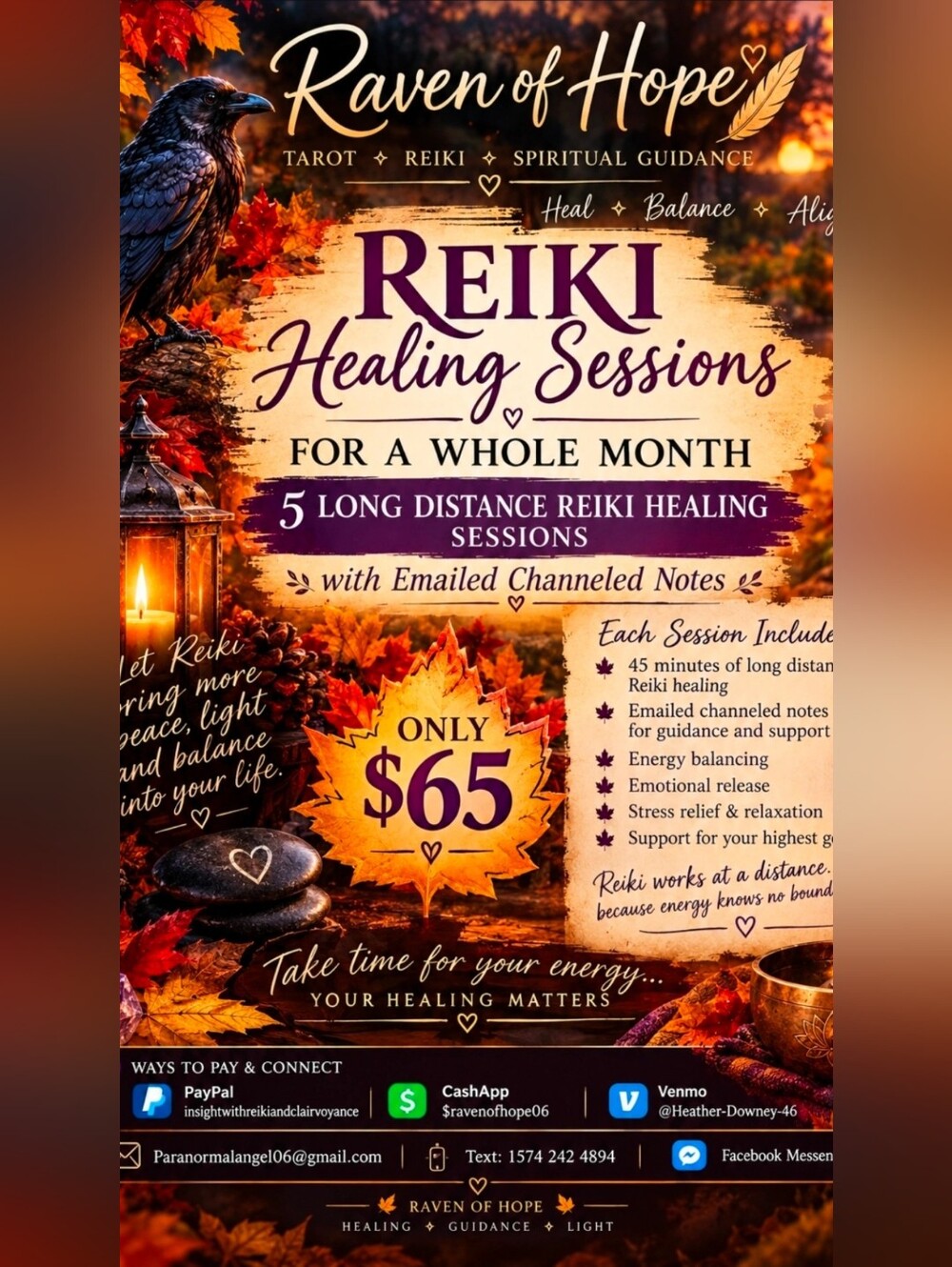 Long Distance Reiki Healing Sessions With Emailed Notes Sub